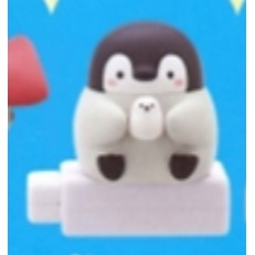 ♧溢起瘋扭蛋♧ KITAN 轉蛋 扭蛋 絕版 老物 正能量企鵝 充電線 保護公仔 正能量企鵝 充電線保護 高雄 鹽埕-規格圖3