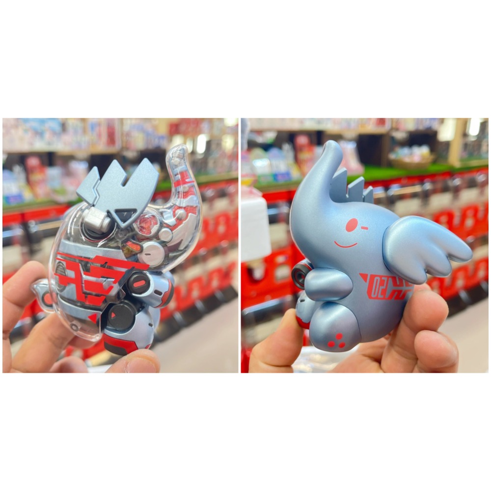 ♧溢起瘋扭蛋♧ MECHA ELFIE 機械 小象 龐克 機械 無盒 半頗 大象 機器 盲盒 盒玩 公仔 高雄 鹽埕-規格圖3