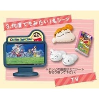 ♧溢起瘋扭蛋♧ Re-Ment 蠟筆小新 小新 一起到小新房間玩 小白 微型 擺設 盒玩 公仔 高雄 鹽埕-規格圖3