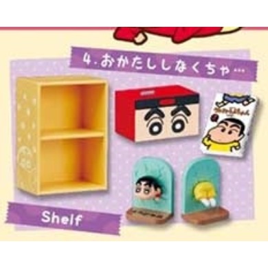 ♧溢起瘋扭蛋♧ Re-Ment 蠟筆小新 小新 一起到小新房間玩 小白 微型 擺設 盒玩 公仔 高雄 鹽埕-規格圖3