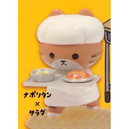 ♧溢起瘋扭蛋♧ Qualia 扭蛋 轉蛋 供食貓站立公仔 打飯 食堂 貓咪 日本 營養午餐 高雄 鹽埕-規格圖3