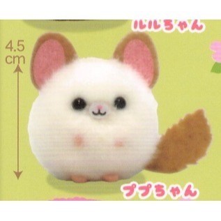 ♧溢起瘋扭蛋♧ AMUSE 扭蛋 轉蛋 毛呼呼絨鼠拉拉吊飾 絨鼠 龍貓 吊飾 小尾巴 娃娃 高雄 鹽埕-規格圖3