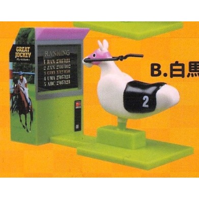 ♧溢起瘋扭蛋♧ J.DREAM 扭蛋 轉蛋 競馬遊戲場景組 賽馬 競馬 遊戲 遊戲機 聲音 可動 高雄 鹽埕-規格圖3