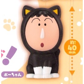 ♧溢起瘋扭蛋♧ BANDAI 轉蛋 扭蛋 蠟筆小新貓咪裝扮公仔 小新 貓咪 阿呆 貓咪 模型 公仔 高雄 鹽埕-規格圖3