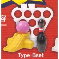 ♧溢起瘋扭蛋♧ YELL 扭蛋 轉蛋 袖珍口袋保齡球組 保齡球 擬真 桌遊 扮家家酒 球 高雄 鹽埕-規格圖3