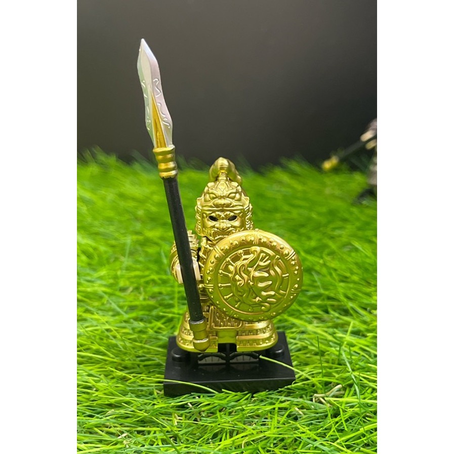 ♧溢起瘋扭蛋♧ 唐朝 樂高相容 人偶 士兵 中世紀 中國 末刀 玄甲兵 金甲 鬼面 二創 高雄 鹽埕-規格圖3