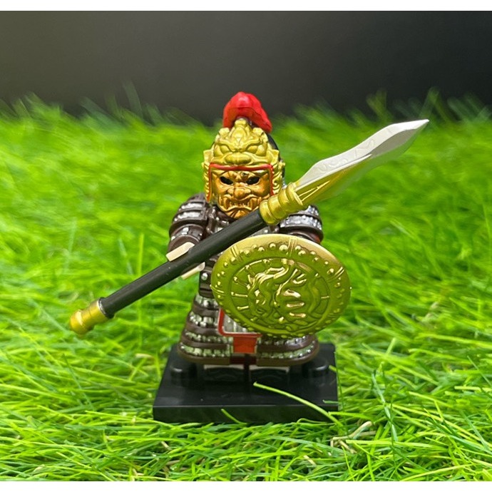 ♧溢起瘋扭蛋♧ 唐朝 樂高相容 人偶 士兵 中世紀 中國 末刀 玄甲兵 金甲 鬼面 二創 高雄 鹽埕-規格圖3