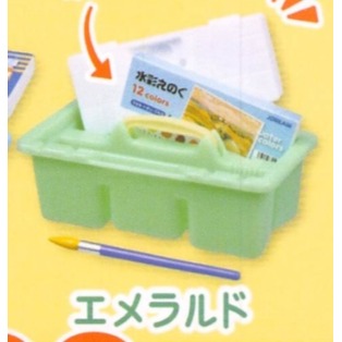 ♧溢起瘋扭蛋♧ J.DREAM 扭蛋 轉蛋 兒時的畫具模型 畫具 水彩盤 畫畫 微型 文具 高雄 鹽埕-規格圖3