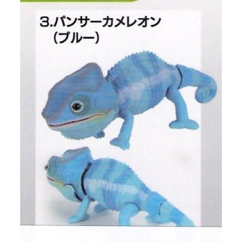 ♧溢起瘋扭蛋♧ BANDAI 轉蛋 扭蛋 生物大圖鑑 變色龍 爬行動物 蜥蜴 變色 公仔 可動 模型 高雄 鹽埕-規格圖4