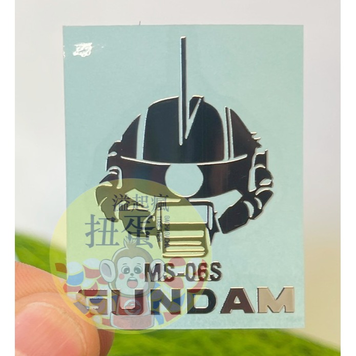 ♧溢起瘋扭蛋♧ 鋼彈 紅色彗星 金屬 造型 貼紙 手機 平板 亮面 皆可用 高雄 鹽埕-規格圖4
