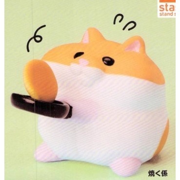 ♧溢起瘋扭蛋♧ Standstones 扭蛋 轉蛋 動物愛好系列 胖胖倉鼠的鬆餅教室 倉鼠 鬆餅 烤焦 公仔 高雄 鹽埕-規格圖5