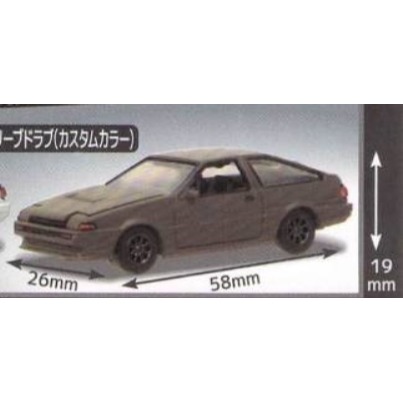 ♧溢起瘋扭蛋♧ Stand 扭蛋 C-CAR CRAFT TOYOTA AE86 P2 藤原拓海 頭文字D 車 汽車 高-規格圖3