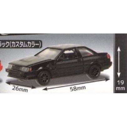 ♧溢起瘋扭蛋♧ Stand 扭蛋 C-CAR CRAFT TOYOTA AE86 P2 藤原拓海 頭文字D 車 汽車 高-規格圖3