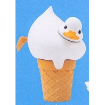 ♧溢起瘋扭蛋♧ Qualia 扭蛋 轉蛋 MochiMochi 小鴨公仔 小鴨 冰淇淋 鬆餅 草莓 公仔 高雄 鹽埕-規格圖3