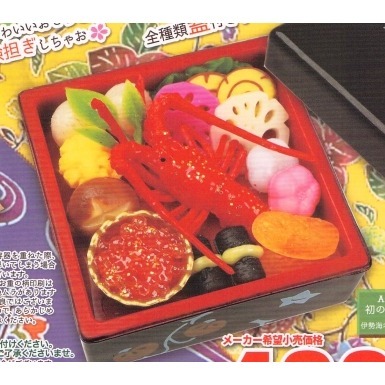 ♧溢起瘋扭蛋♧ ToysSpirits 扭蛋 轉蛋 日式年菜模型P8 年菜 龍蝦 日式 飯盒 高雄 鹽埕-規格圖3