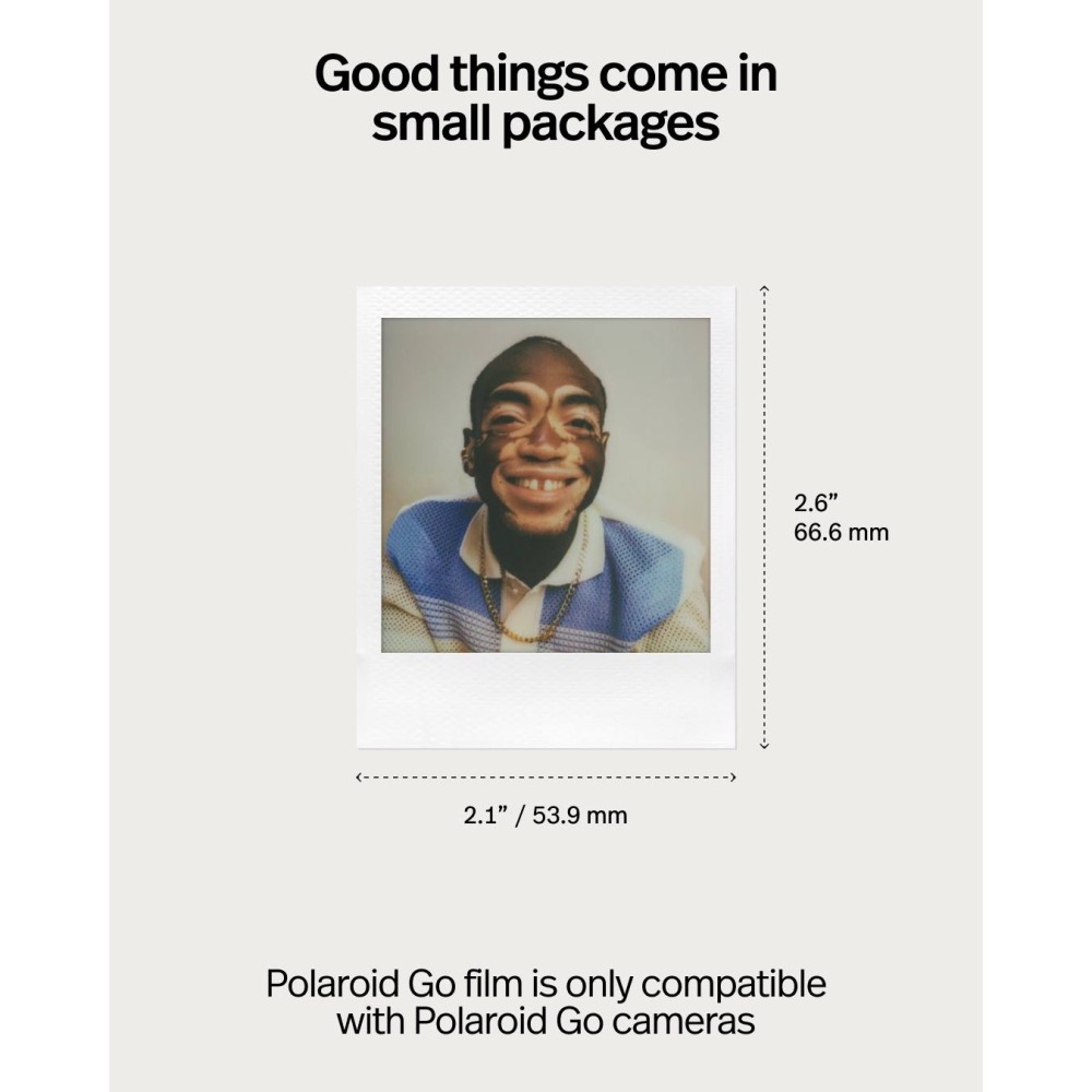 實驗攝◎第三代 Polaroid GO 黑色款 公司貨 G3 Generation 3 超迷你 拍立得相機-細節圖4