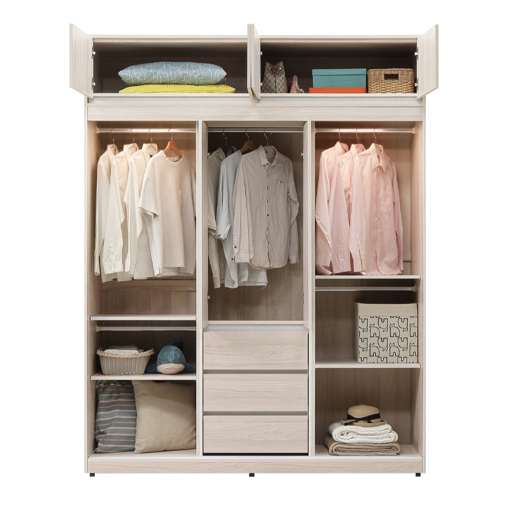 TU-1670 綠家居 6.1尺加高衣櫃-細節圖2