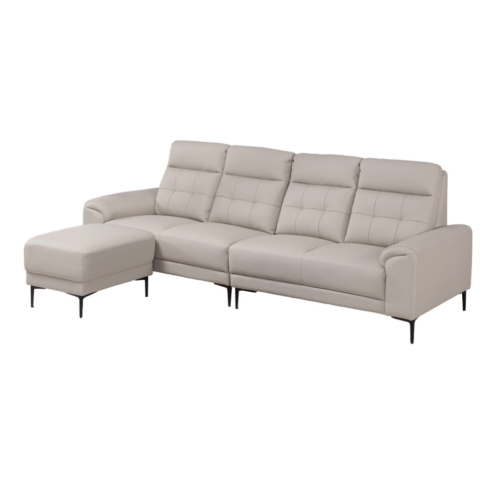 TU-1761 綠家居 L型沙發(四人+凳)-細節圖2