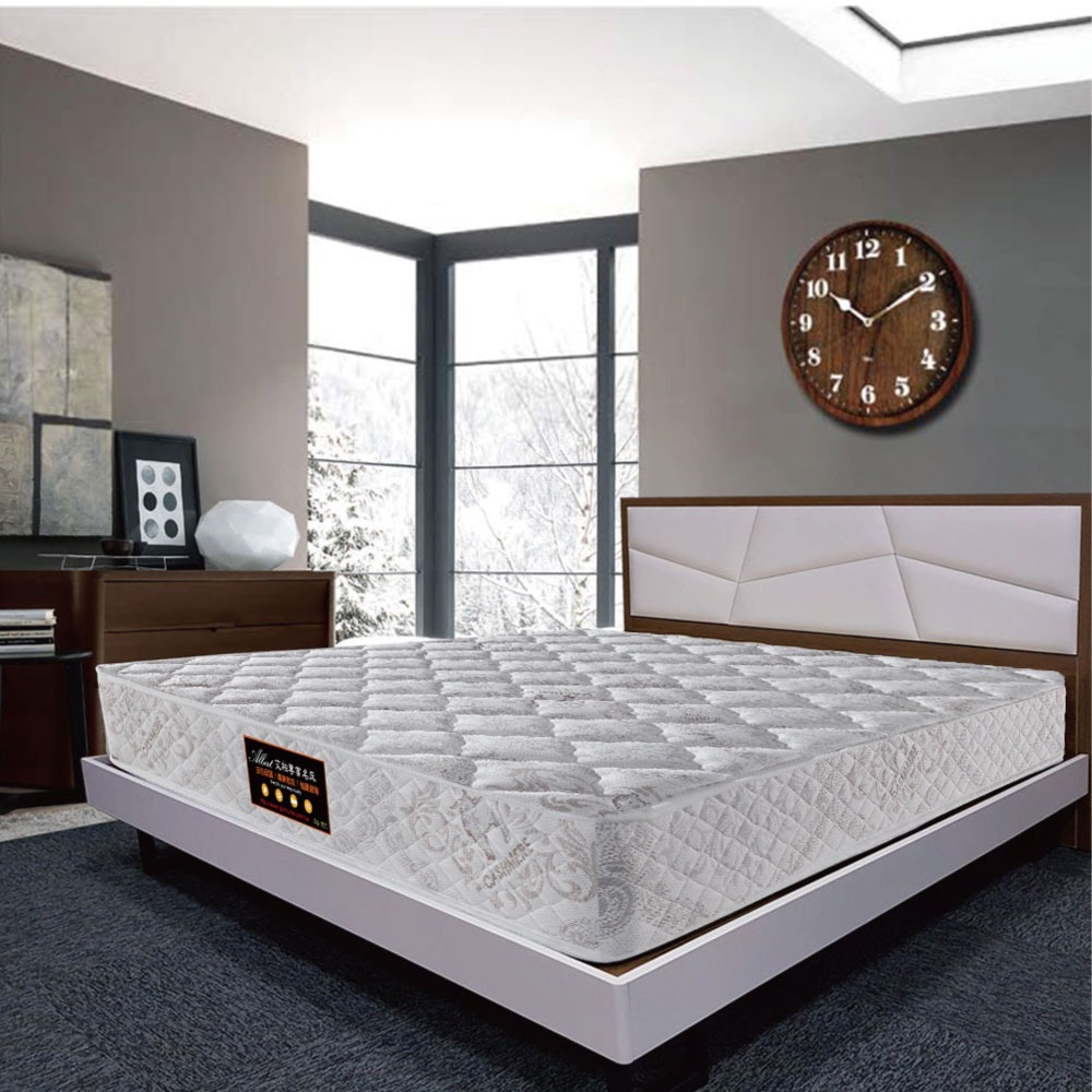 AI-01955 艾柏 雙面羊毛纖維聯結式彈簧床墊-6尺雙人加大-細節圖2