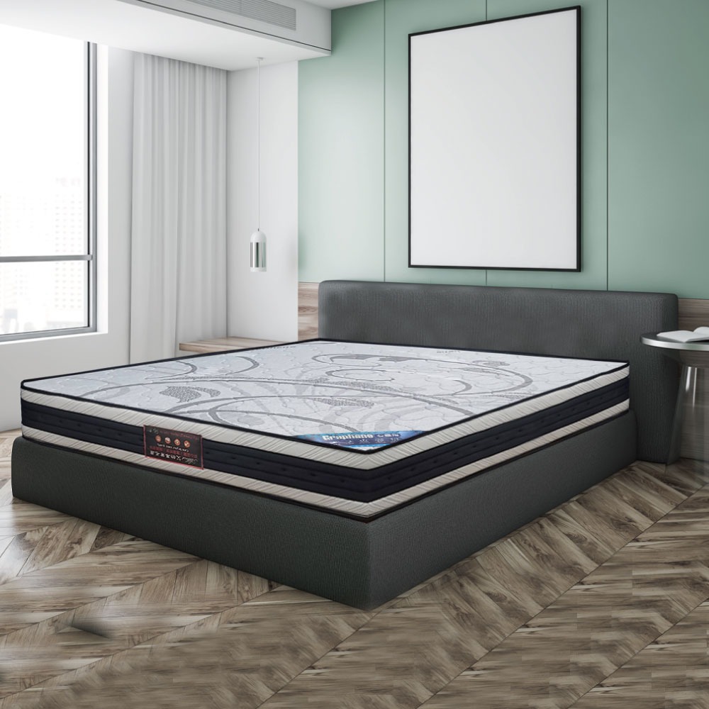 AI-03009 艾柏 雙面石墨烯&涼感紗PU護框獨立筒床墊-3.5尺單人-細節圖2