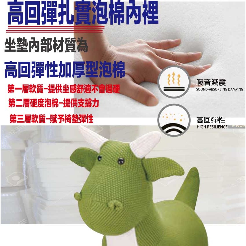 【綠家居】凱雪針織布料大頭龍造型椅凳-細節圖7