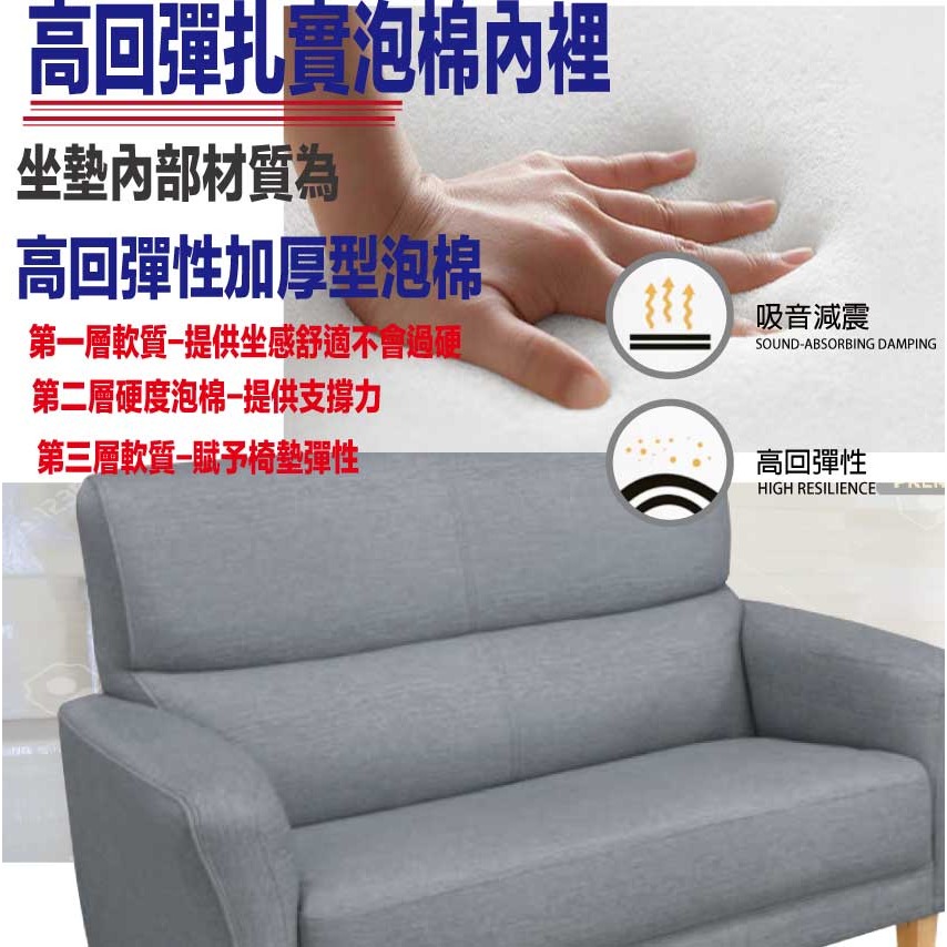 【綠家居】米歌灰耐磨皮革獨立筒單人座沙發椅-細節圖7