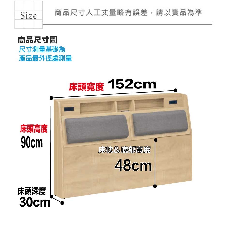 【綠家居】米倫5尺雙人貓抓皮革床頭箱(不含床底＋不含床墊)-細節圖9