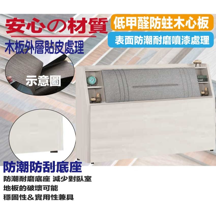 【綠家居】丹尼5尺雙人耐刮皮床頭箱(不含床底＋不含床墊)-細節圖5