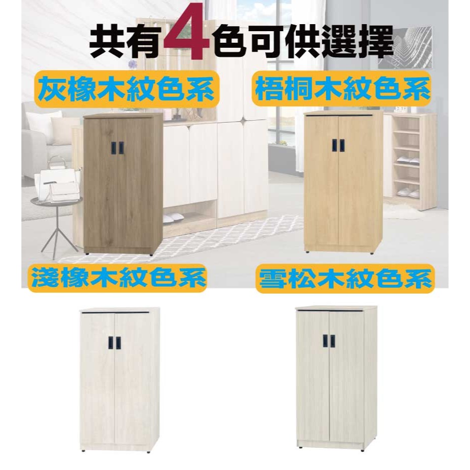 【綠家居】喜寶2尺二門低鞋櫃(四色可選)-細節圖10