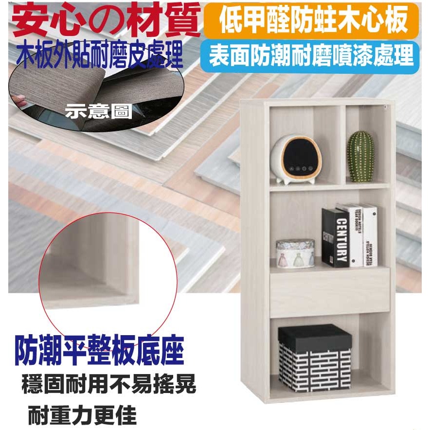 【綠家居】丹尼1.5尺單抽半開放低展示櫃-細節圖5