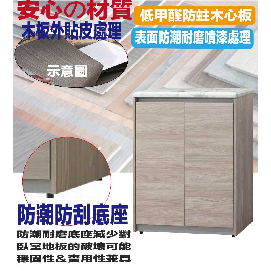 【綠家居】米斯2.7尺雙門鞋櫃-細節圖5