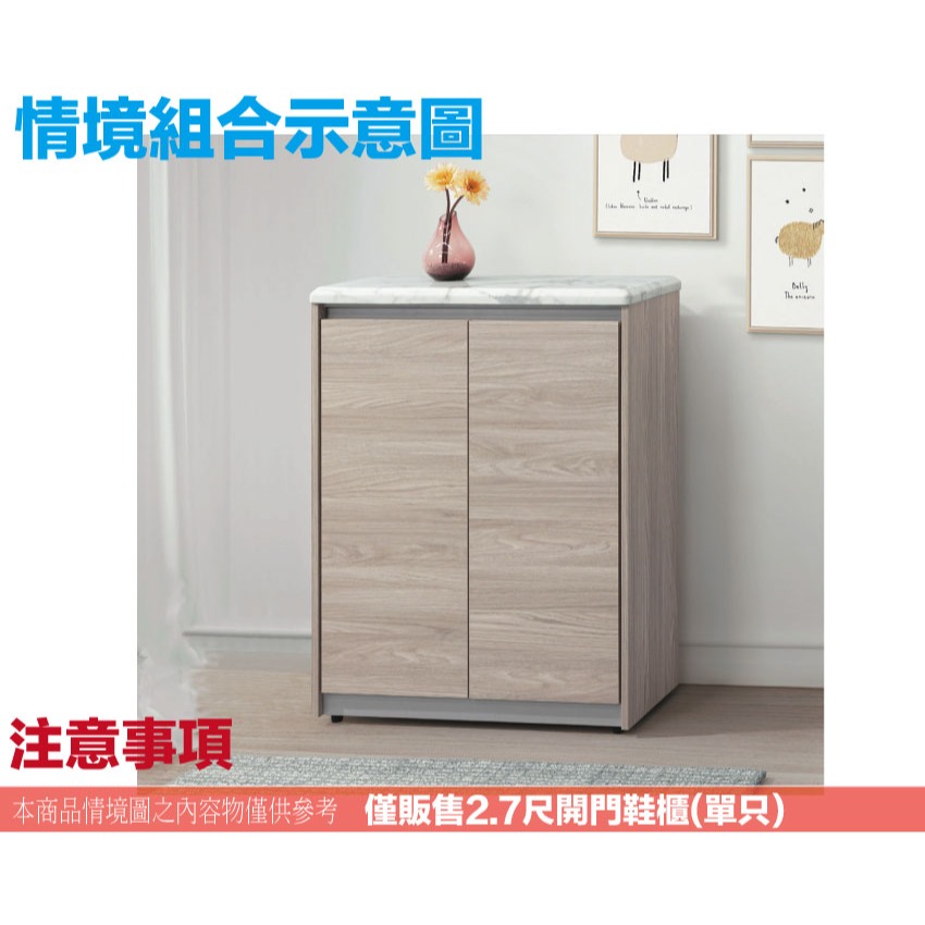【綠家居】米斯2.7尺雙門鞋櫃-細節圖11