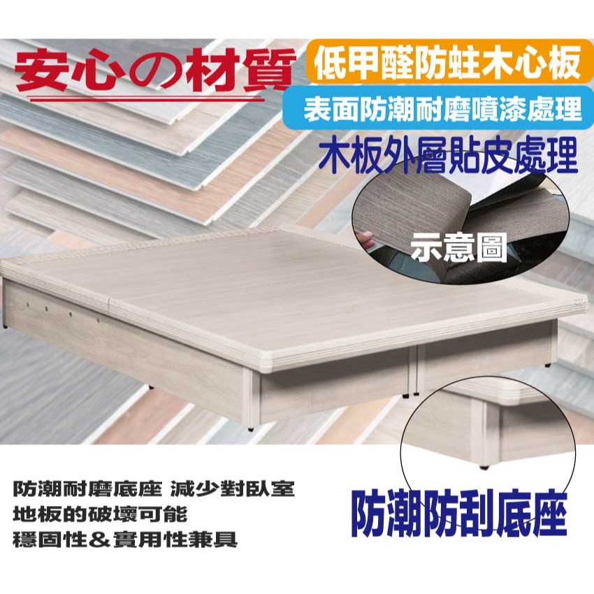 【綠家居】梅威安全扣6尺雙人加大後掀床底/掀床(九色可選+高係數氣壓棒＋安全扣設計)-細節圖4