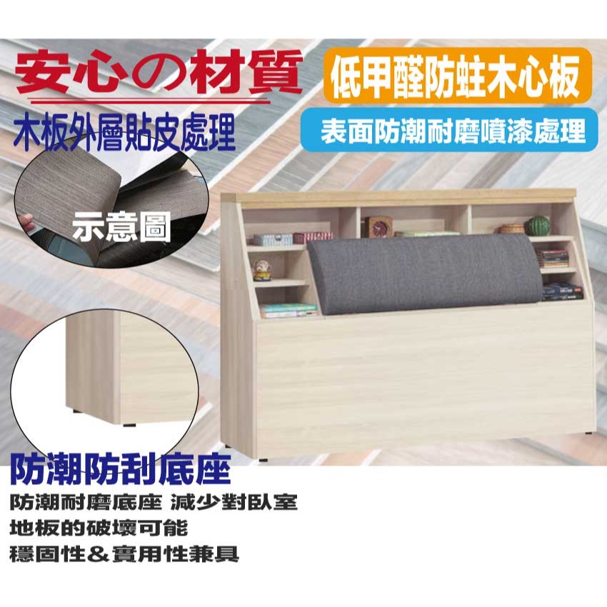 【綠家居】威比爾6尺雙人加大貓抓皮床頭箱(不含床底＋不含床墊-細節圖5