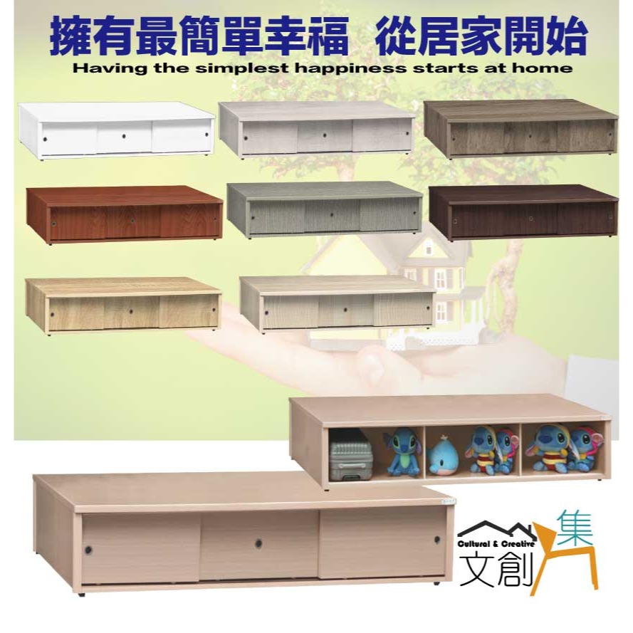【綠家居】艾柏3.5尺單人三拉門收納加高床底(九色可選)-細節圖4