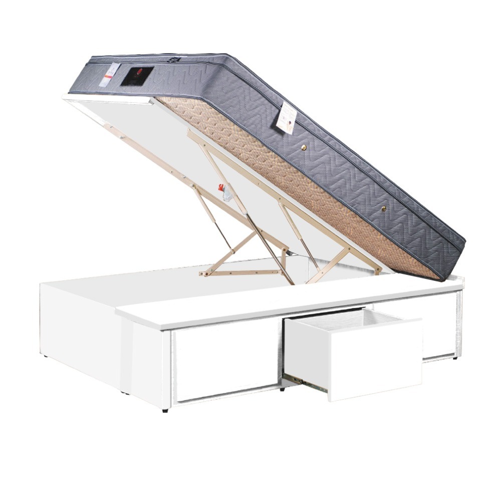 【綠家居】梅威加高版6尺雙人加大安全扣三抽＆後掀床底/掀床(九色可選+高係數氣壓棒＋安全扣設計)-規格圖11