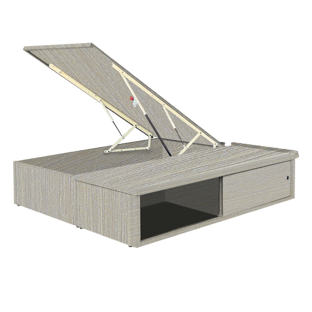 【綠家居】梅威加高版5尺雙人安全扣拉門＆後掀床底/掀床(九色可選+高係數氣壓棒＋安全扣設計)-規格圖11