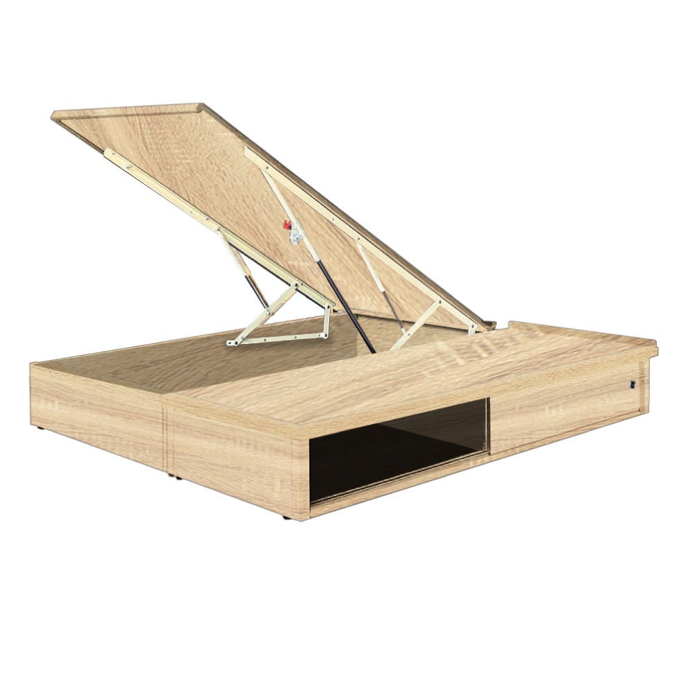 【綠家居】梅威6尺雙人加大安全扣拉門＆後掀床底/掀床(九色可選+高係數氣壓棒＋安全扣設計)-規格圖11