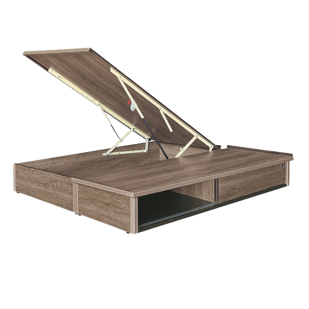 【綠家居】梅威6尺雙人加大安全扣拉門＆後掀床底/掀床(九色可選+高係數氣壓棒＋安全扣設計)-規格圖11