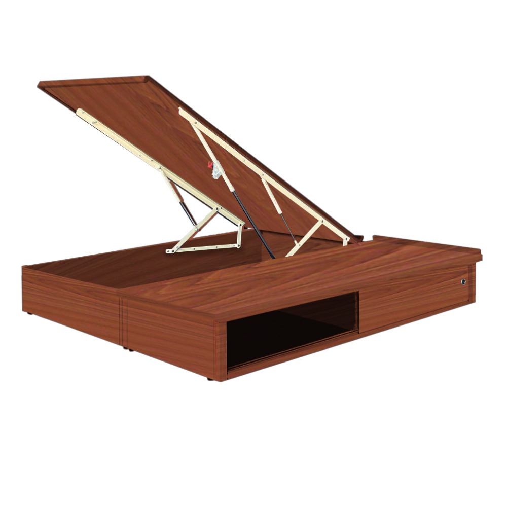 【綠家居】梅威6尺雙人加大安全扣拉門＆後掀床底/掀床(九色可選+高係數氣壓棒＋安全扣設計)-規格圖11