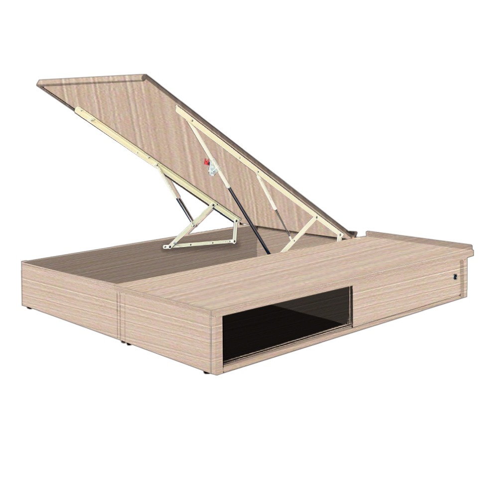 【綠家居】梅威6尺雙人加大安全扣拉門＆後掀床底/掀床(九色可選+高係數氣壓棒＋安全扣設計)-規格圖11