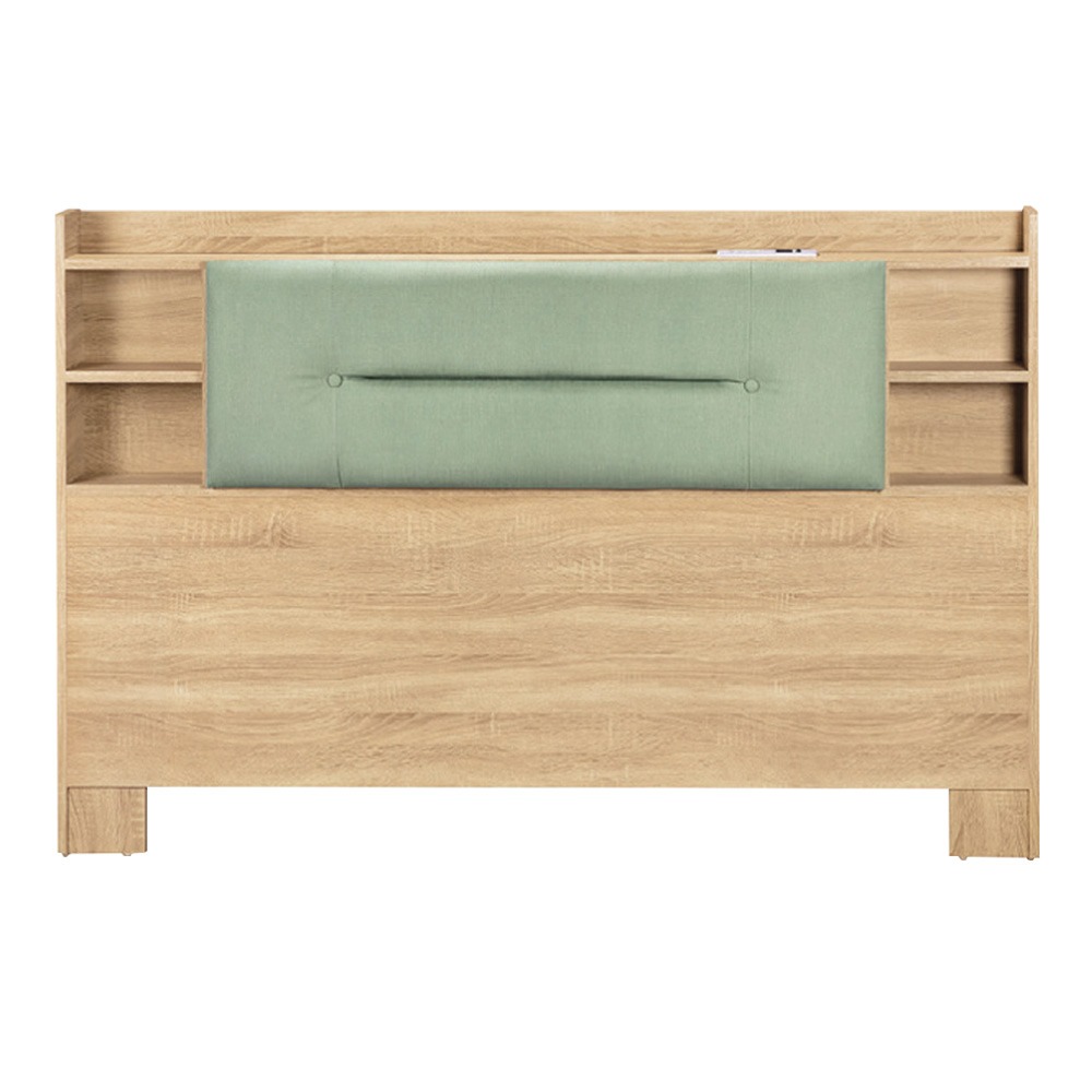 【綠家居】湯森5尺雙人貓抓皮可收納床頭片(三色可選)-規格圖10