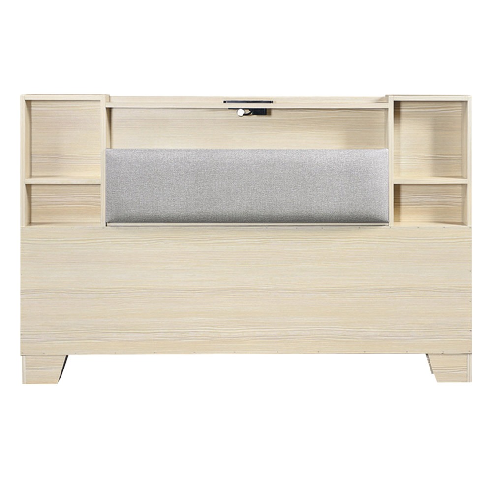 【綠家居】山峰5尺雙人貓抓皮革可收納床頭片(七色可選)-規格圖11