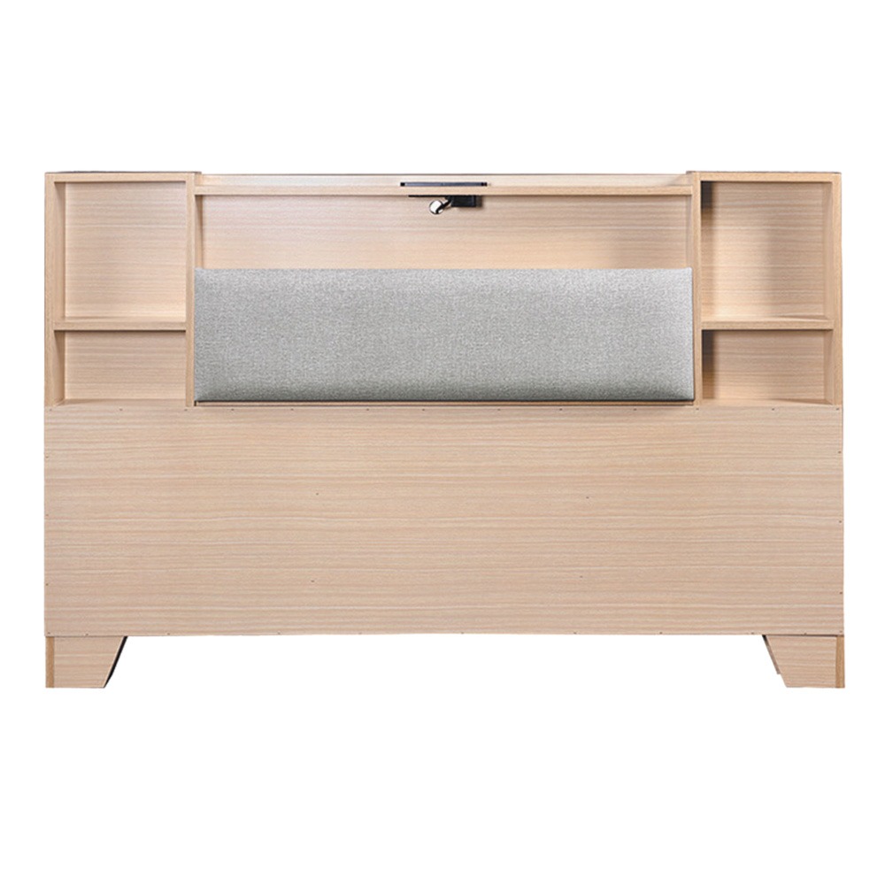 【綠家居】山峰5尺雙人貓抓皮革可收納床頭片(七色可選)-規格圖11