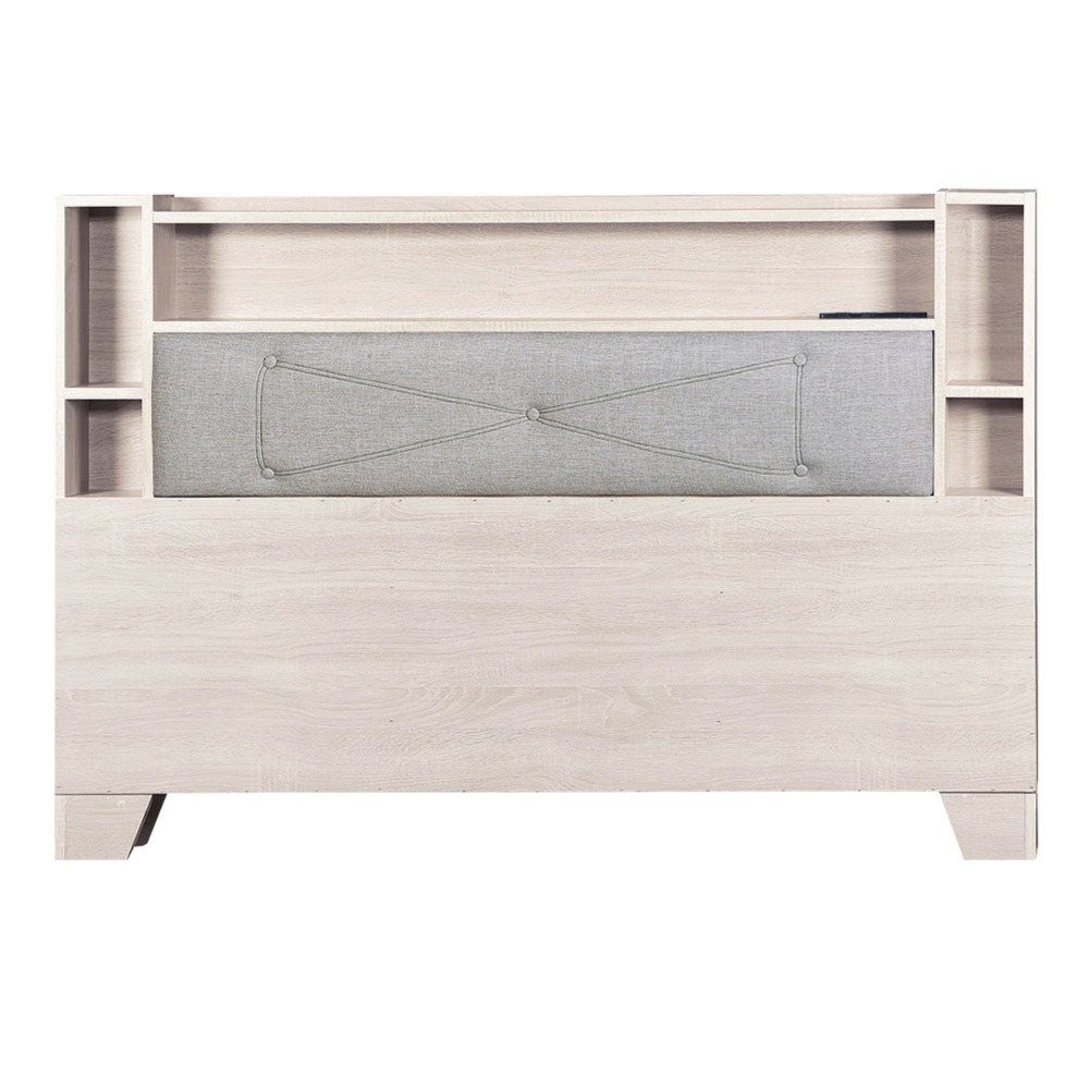 【綠家居】金格5尺雙人貓抓皮革床頭片(附插座＋七色可選)-規格圖11