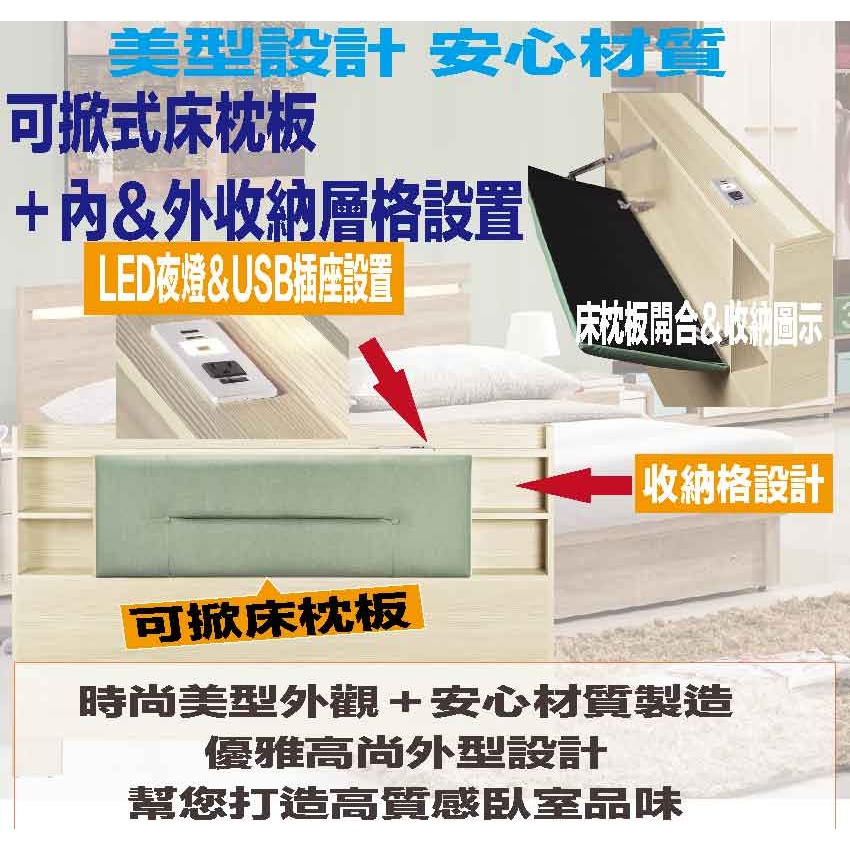 【綠家居】海莉6尺雙人加大貓抓皮革床頭箱(三色可選)-細節圖6