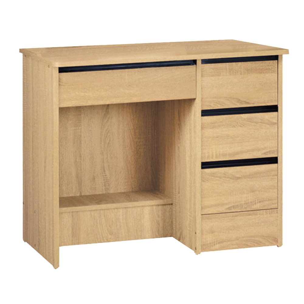 【綠家居】海韻3尺四抽書桌(四色可選)-規格圖10