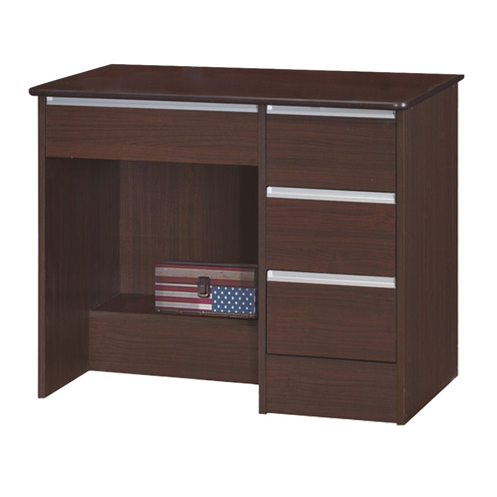 【綠家居】海韻3尺四抽書桌(四色可選)-規格圖10