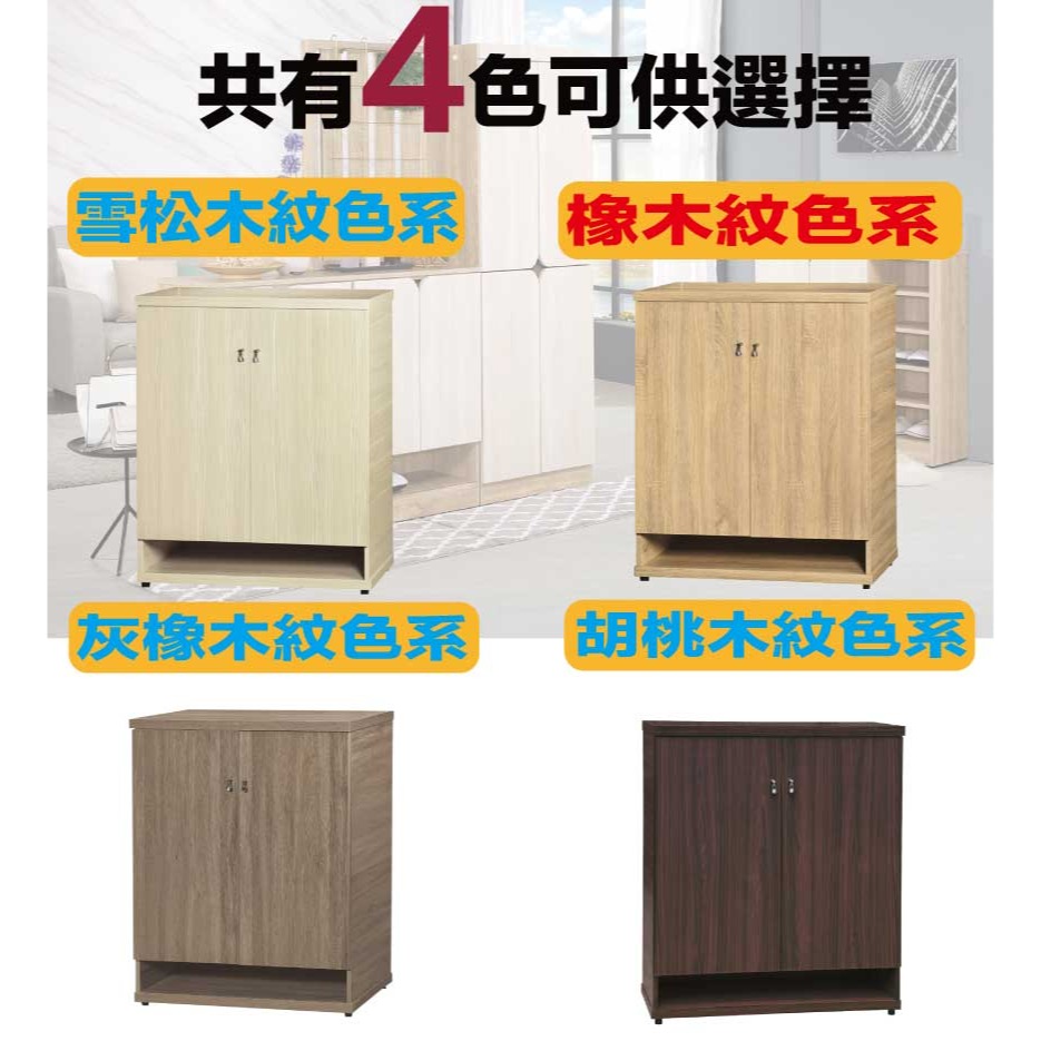 【綠家居】瑞可2.9尺雙門鞋櫃(四色可選)-細節圖9