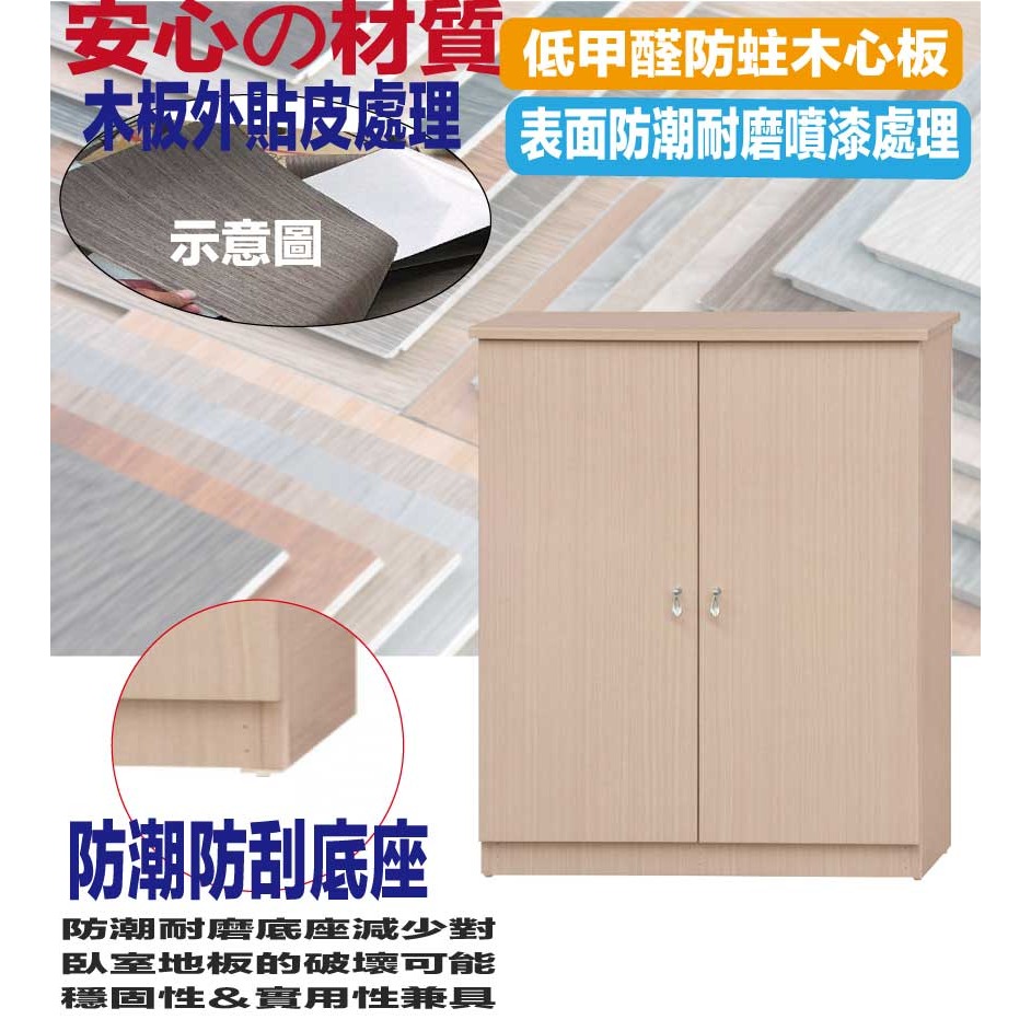 【綠家居】瑞可2.5尺二門鞋櫃(二色可選)-細節圖5